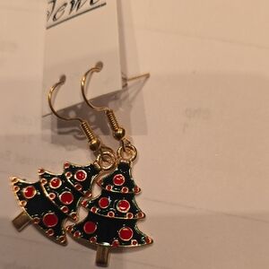 Festive Christmas Tree Earrings